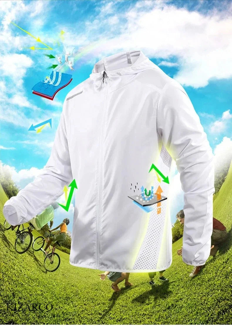 Chaqueta de running con capucha