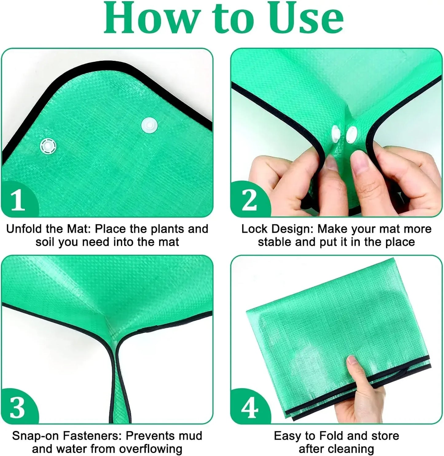 Thickened Waterproof Mats Garden Soil Change Mats Gardening Tools Plant Flower Pot Reusable Transplanting Change Pot Plant Mats