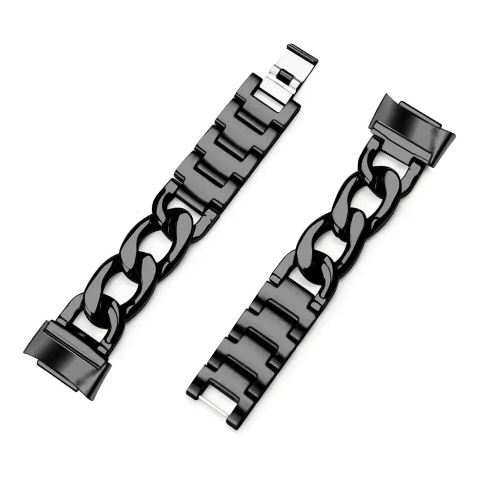 Fitbit Charge 5 & 6 Curb Chain Stainless Steel Bracelet Band
