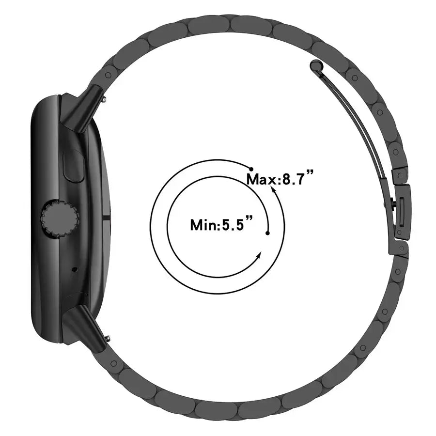 Google Pixel Watch 5, 4 & 3 41mm Stainless Steel Link Band
