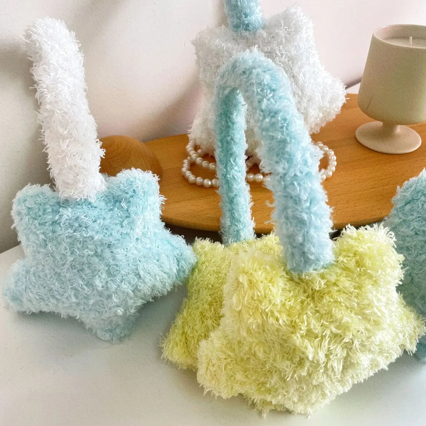 Orejas de felpa de estrella Kawaii