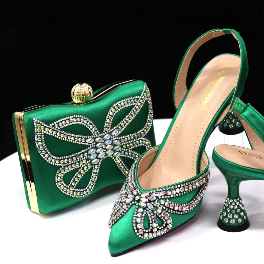 Set de zapatos y bolso italianos HJK1-51