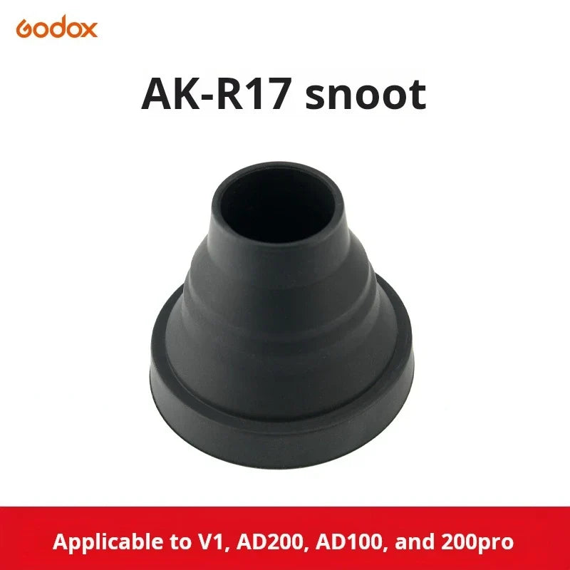 Shenniu AKR1 round lamp head magnetic attachment ad200pro accessory V1 flash semi-circular soft light cover set-top flash light