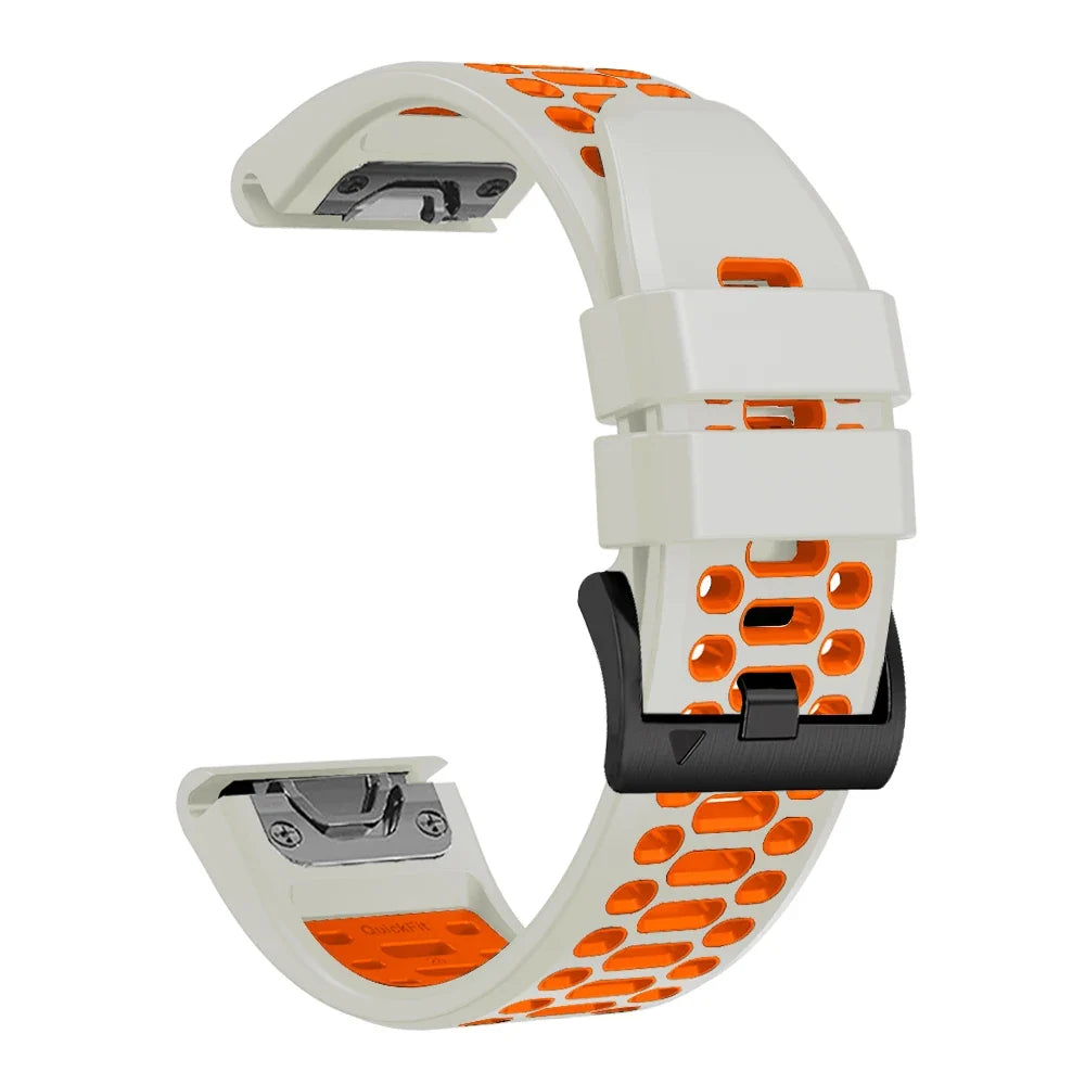 Garmin QuickFit 22/26mm Breathable Two-Tone Silicone Band