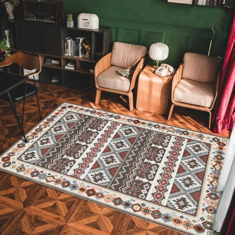 Bohemian Style Non-Slip Rug Pastoral Persian Style Non-Slip Doormat