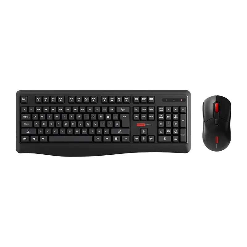 Lenovo Wireless Keyboard and Mouse Combo Full-Size 104 Key Quiet Office Set with Silent Click Compact USB Receiver for Pc Laptop