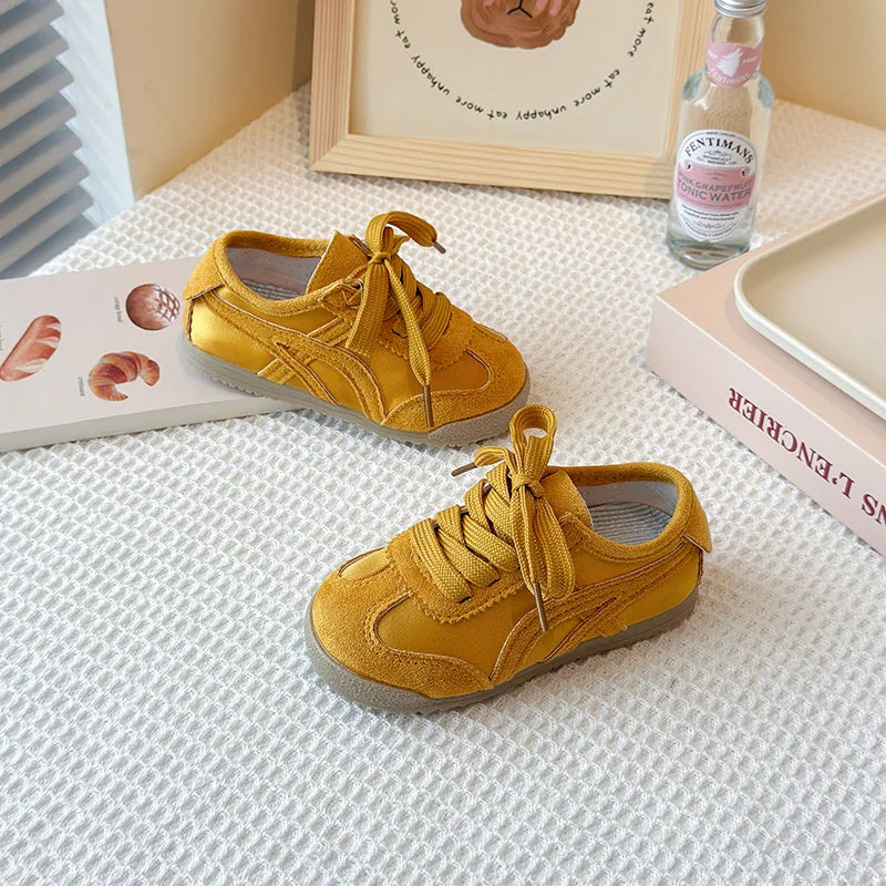 Children's Soft Soled Shoes Summer Spring and Autumn New Korean Version Girls' Retro Sports Shoes Boys' Flat Bottom
