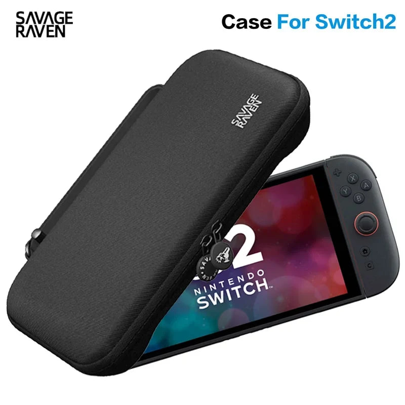 New Savage Raven by Skull & Co. EDC Carrying Case for 2025 Switch 2 ortable Hard Shell Storage Bag for NSW 2 Game Console