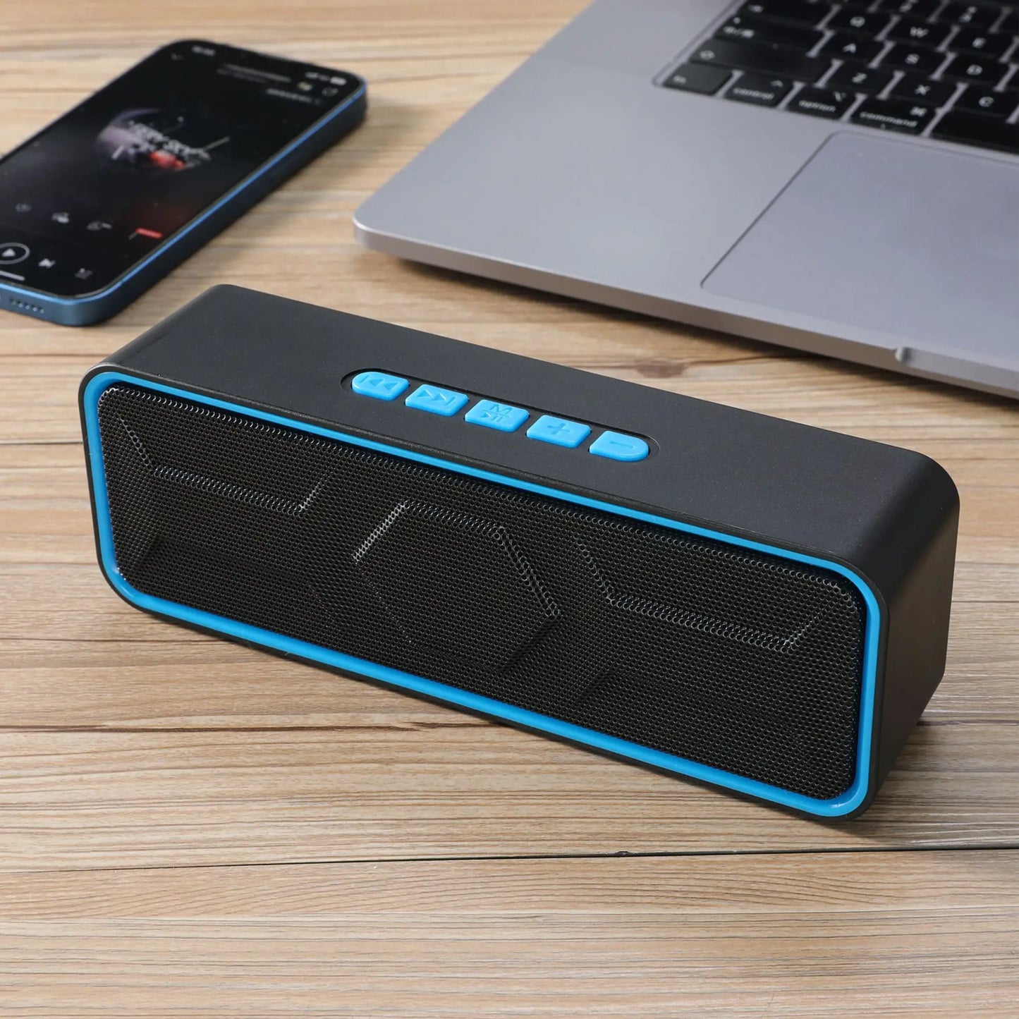 Bluetooth Speaker Portable Wireless,10W Dual Driver Stereo Loud Bass,TWS FM TF USB AUX Hands-Free,BT 5.0 10H Home Outdoor Party