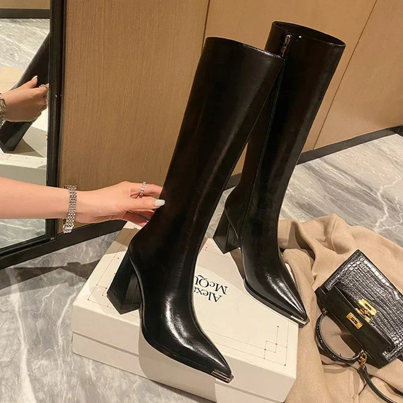 Make a Statement: Pointed Toe High Heel Boots