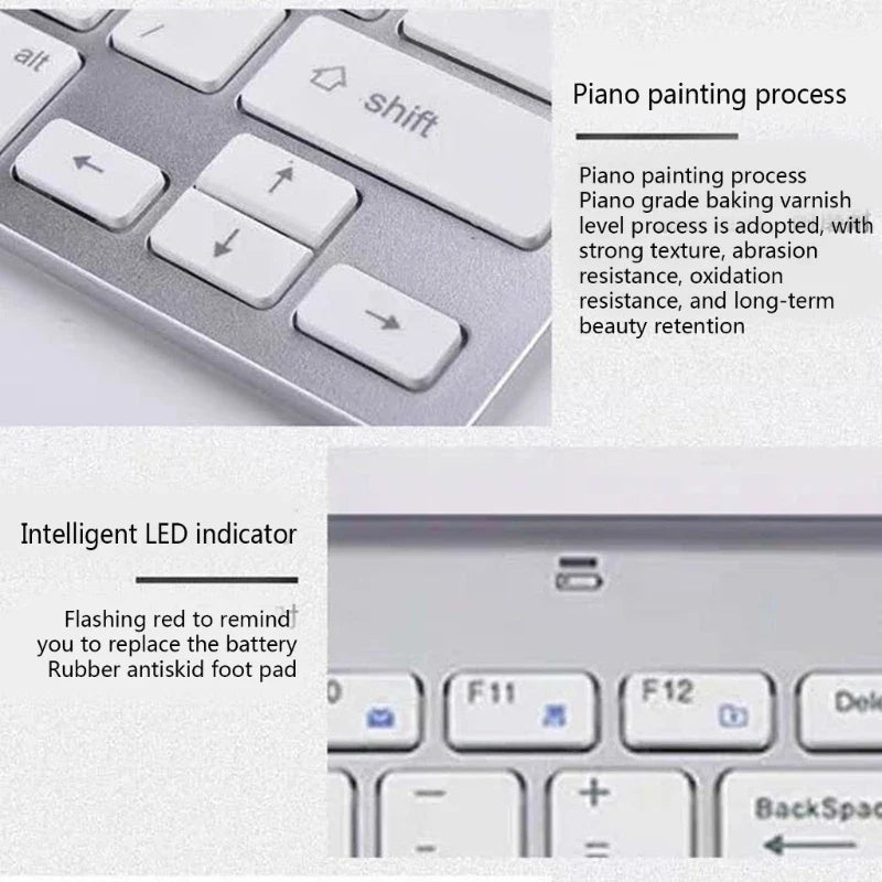 2.4Ghz Wireless Keyboard and Mouse Set 10M Range Mini Keyboard Mouse Combo Set For Notebook Laptop Desktop PC Computer