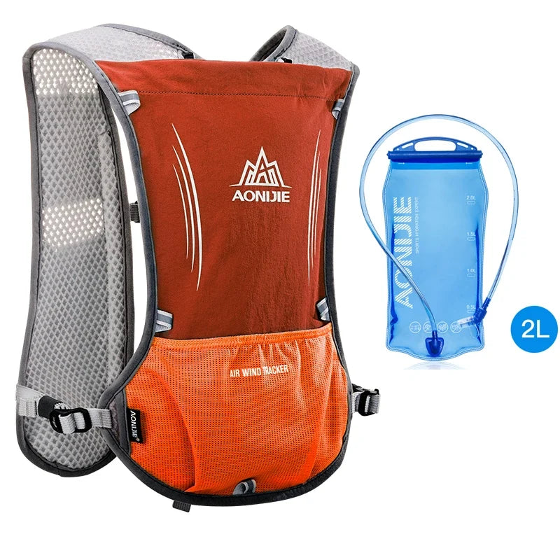 Running & Hiking Hydration Vest 5L Capacity 2L Bladder Included