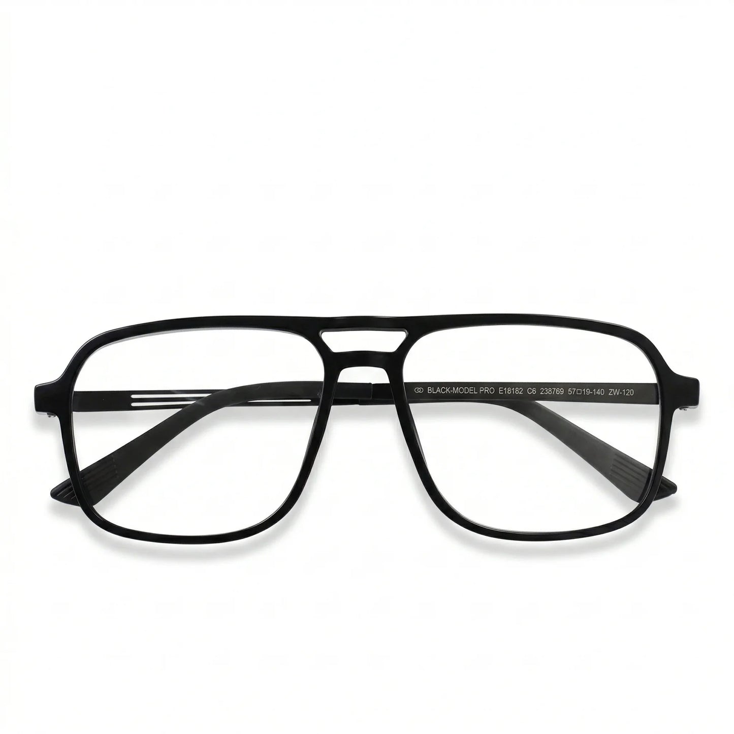 Progressive Multifocal Reading Glasses Intelligent Zoom Anti Blue Light Eyewear Alloy Temples Square Clear/Red Coating Glasses