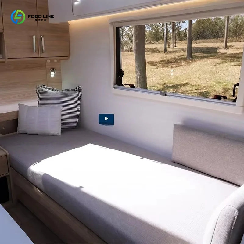 Customized multifunctional campervan perfect for remote outdoor exploration wilderness travel and off road camping adventures