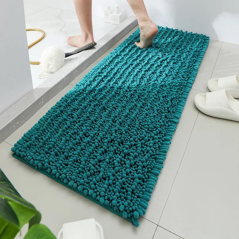 1 Piece Bathroom Carpet Bath Mat, Non-Slip Super Thick Lotus Pine Soft