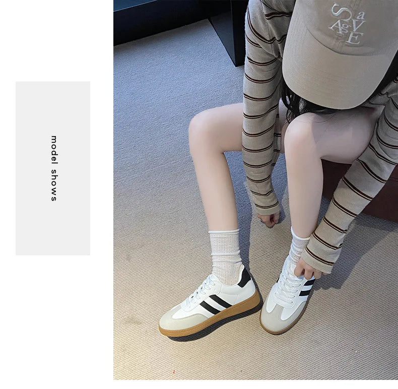 Autumn Women Casual Sports Shoes 2025 Comfortable Non Slip Outdoor Casual Shoes Soft Sole Retro Female Sneakers Zapatos Mujer
