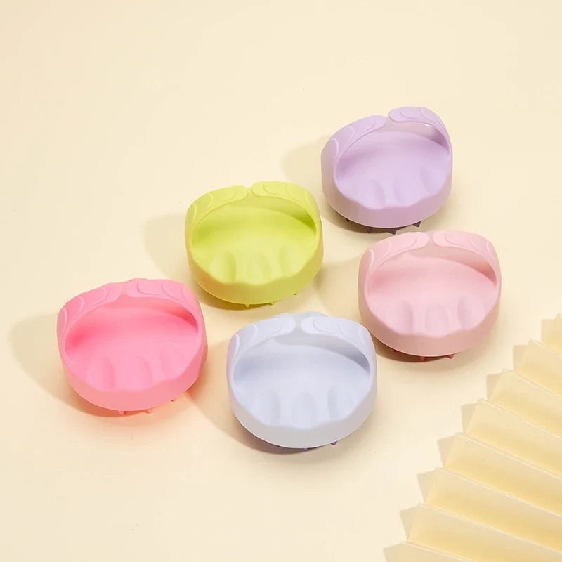 Silicone Shampoo Head Scalp Massage Brush Soft Skin Friendly Hair Washing Massager Comb SPA Beauty Hair Care Tool for Salon