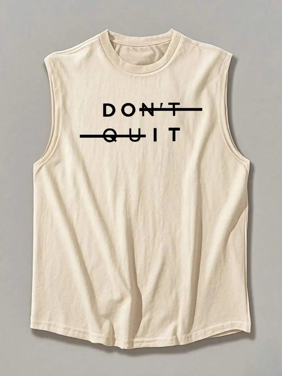 Men’s Casual Slogan Graphic Tank Top