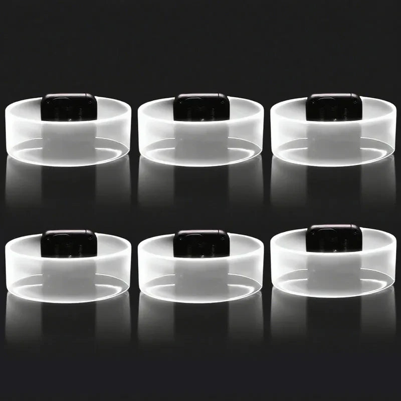 6-60Pcs LED Bracelets for Party Glow in The Dark Flashing Wristband 3 Modes Adjustable Light Up Armband for Wedding Party Favors