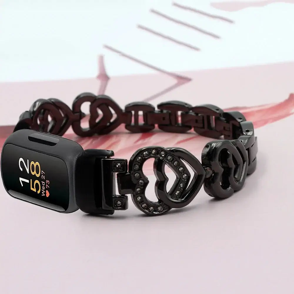 Fitbit Inspire 3 Heart Link Stainless Steel Bracelet Band