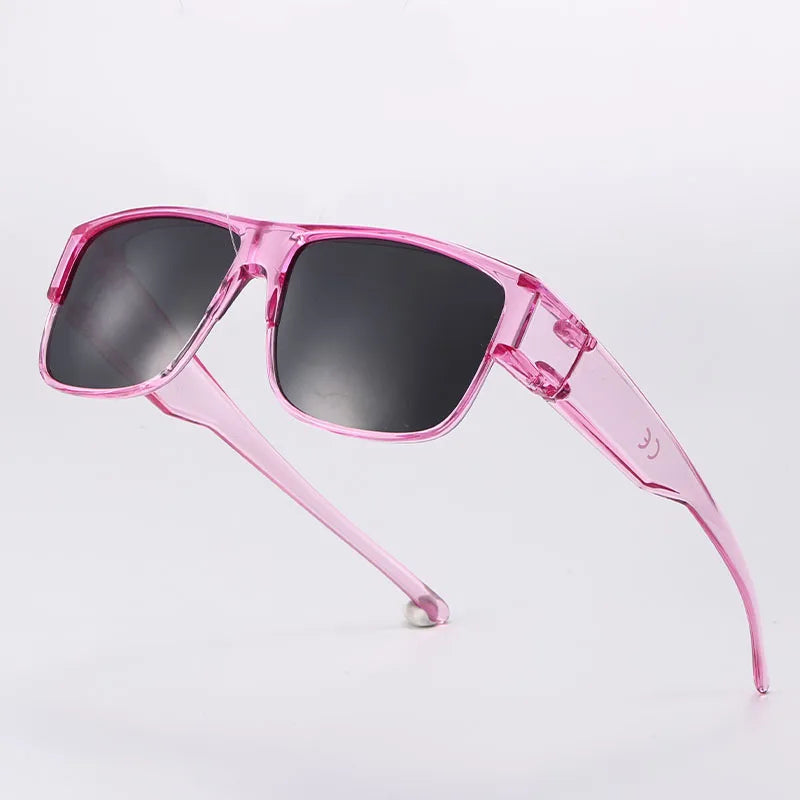 Fit Over Polarized Sunglasses for Men Women, Wrap Around UV400 Protection Eyewear for Driving & Outdoor Use
