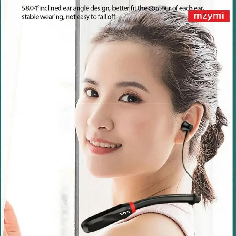 MZYMI I35 Neckband Bluetooth Headphones 200 Hour Play Wireless Earphone 9D Sound Sport Headset Waterproof TWS Earbuds For XIAOMI