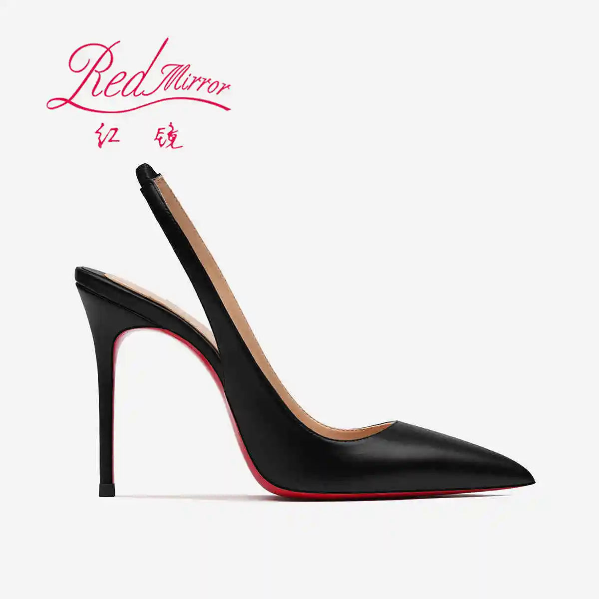 Heeled sandals Red Shiny Bottoms Naked color luxury Hollow 2026 New Elegant High Heels Sexy Slingbacks Ladies Shoes Women shoes