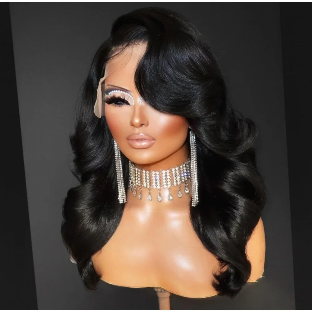 13x4 Body Wave Lace Front Wigs Human Hair Pre plucked  With Baby Hair 200 Density Glueless Human Hair Wigs For Women