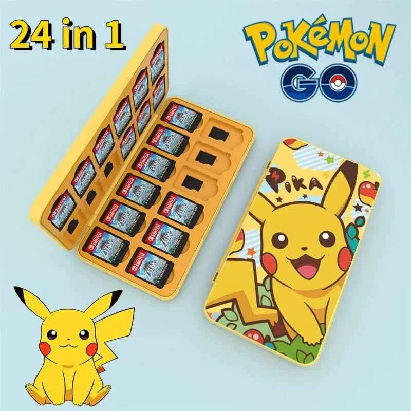2026 Pokemon Pikachu Ns Switch Oled Game Card Storage Box Protective 24 in 1 Game Cards Holder Case for Nintendo Switch Lite New