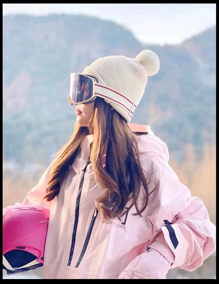 Gafas de esquí y snowboard para mujer y hombre, máscara de esquí con protección UV 400, antiniebla doble cilíndrica para nieve
