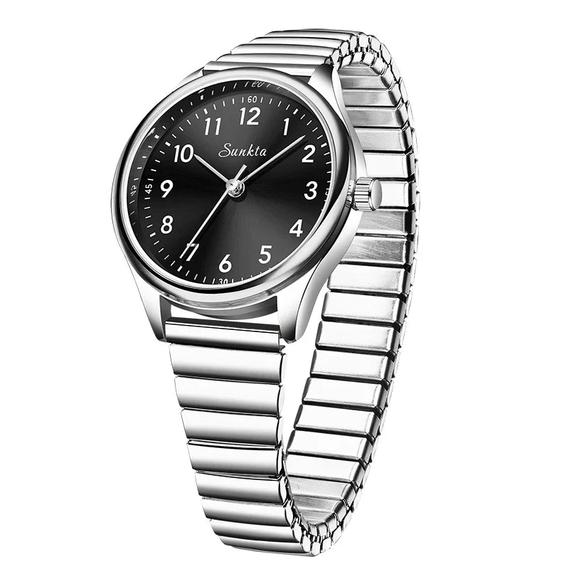 Women's 30mm Arabic Numeral Quartz Watch, Strap or Bracelet