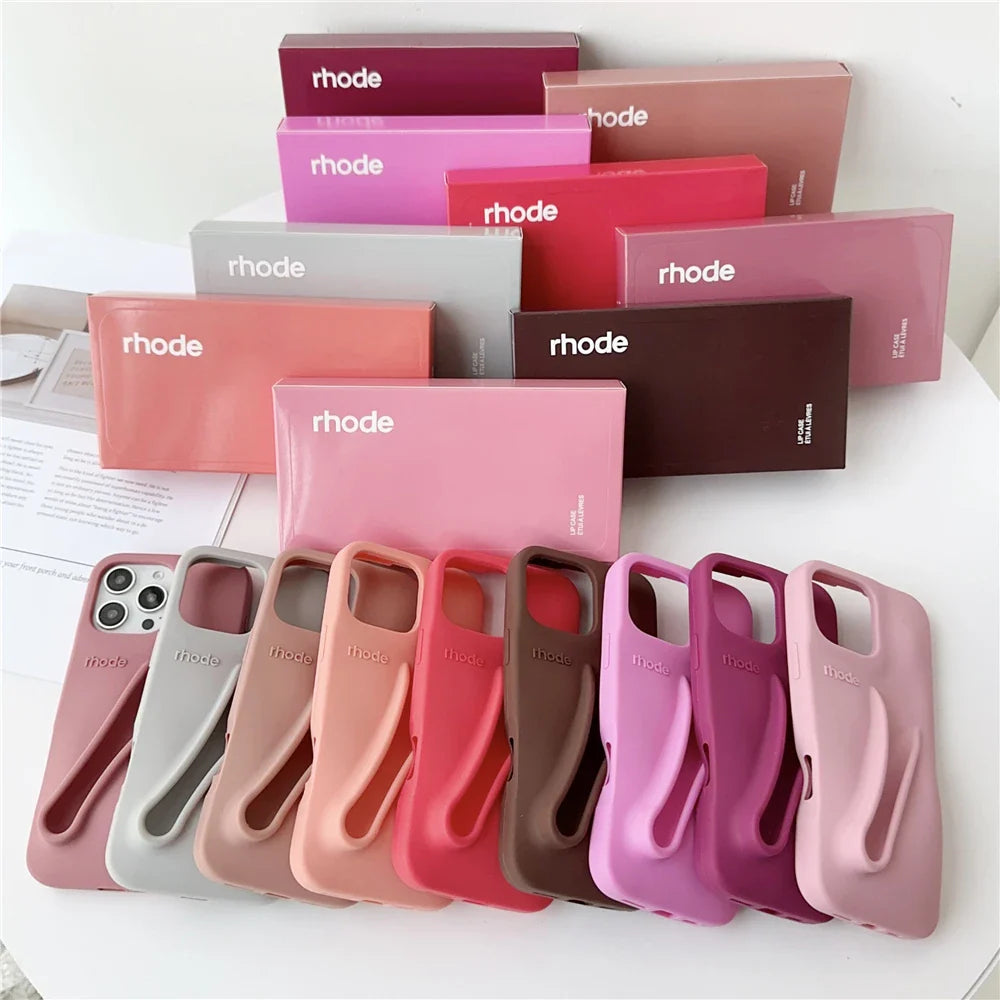 Rhode Lipstick Holder Silicone Phone Case