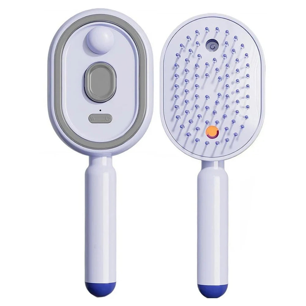 Electric Spray Air Cushion Comb for Women Retractable Hair Massage Brush for Thick Fine Curly Hair Electric Steam Brush for Hair