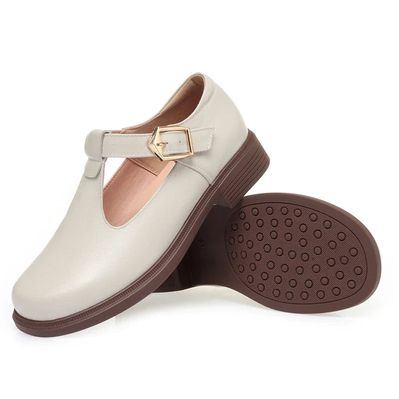 AIYUQI Women Shoes Genuine Leather 2026 Fall New Big Size 41 42 43 Ladies Casual Shoes British Style Women Shoes