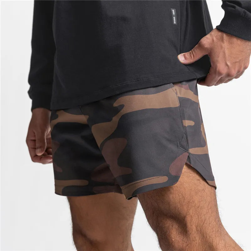 Pantalones Cortos de Correr para Hombre, Deportivos de Secado Rápido