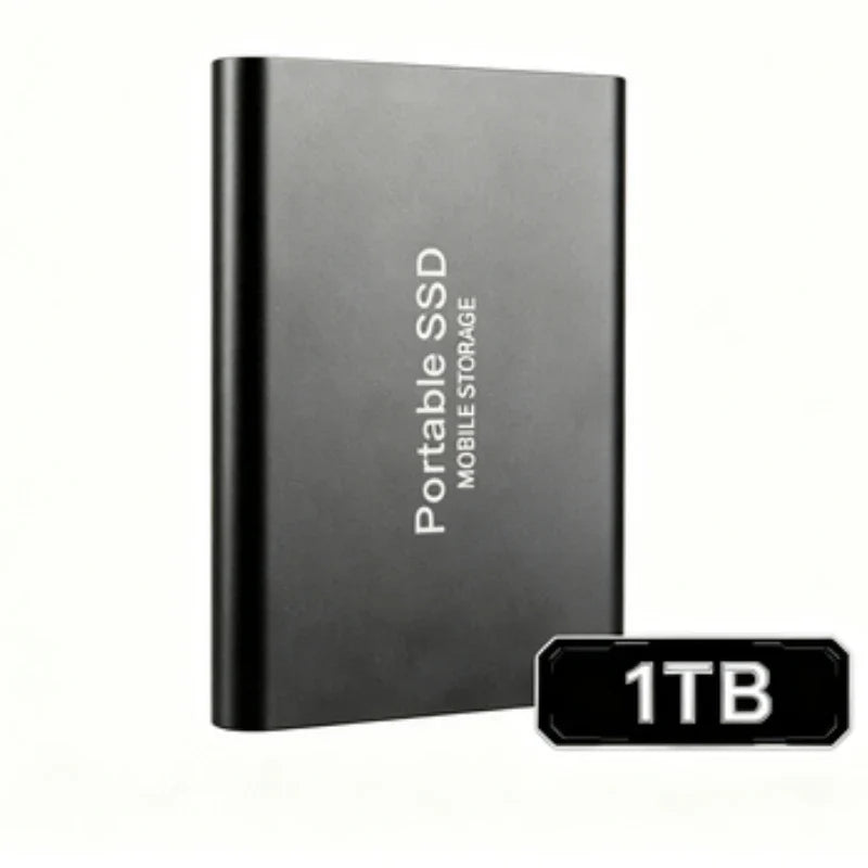 Portable External SSD, 1TB-16TB Large Capacity USB3.1 High Speed Solid State Drive, Lightweight Storage for Laptop, Desktop, Mac