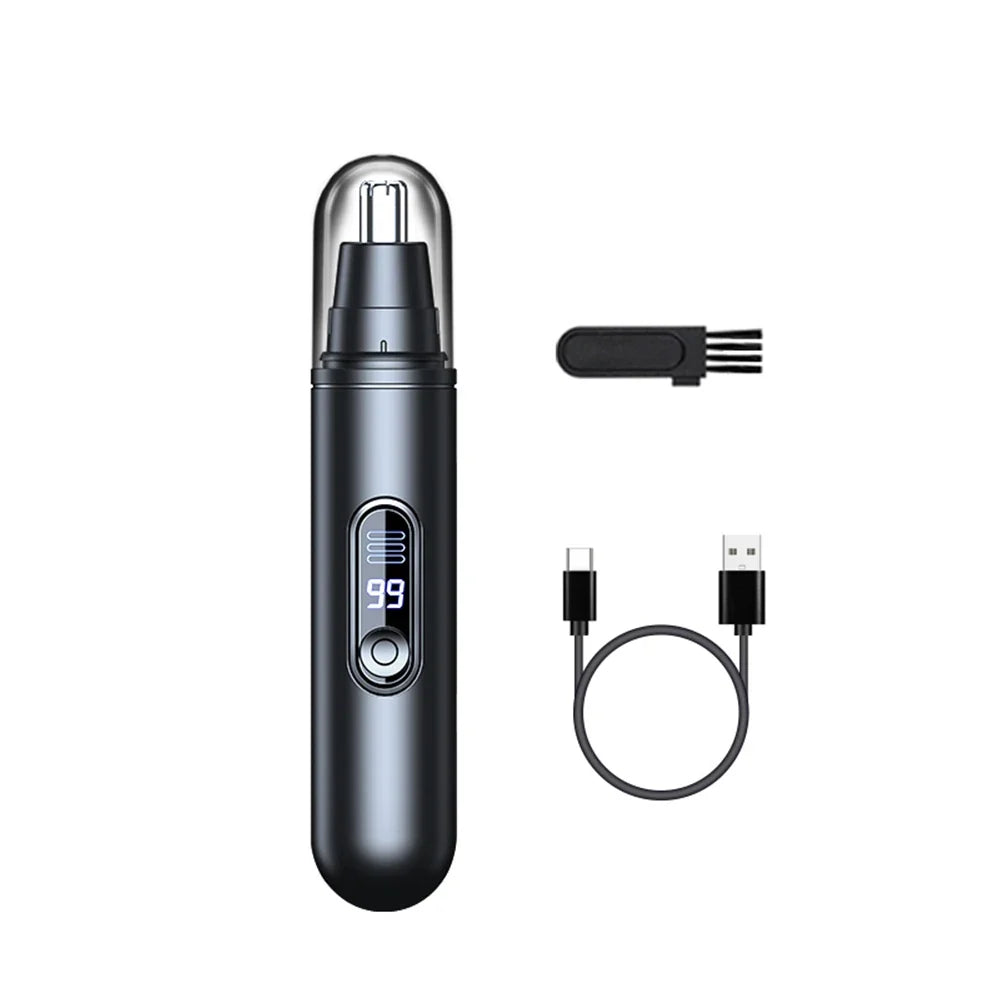 Mini Nose Hair Trimmer Rechargeable Automatic Shaving Nose Eyebrow Ear Painless Hair Clipper Electric Nose Hair Trimmer for Men