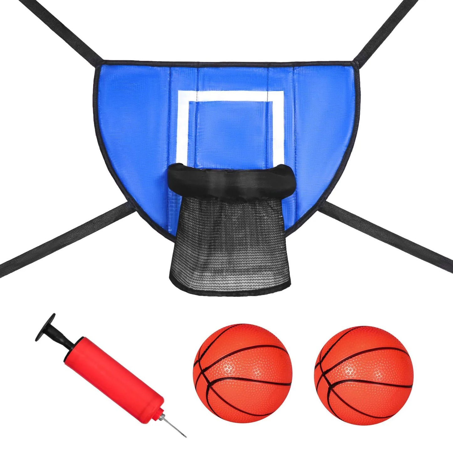Basketball Hoop For Trampoline With Enclosure Outdoor Fun Universal Basketball Rack Park Trampoline Basketball Toss Game