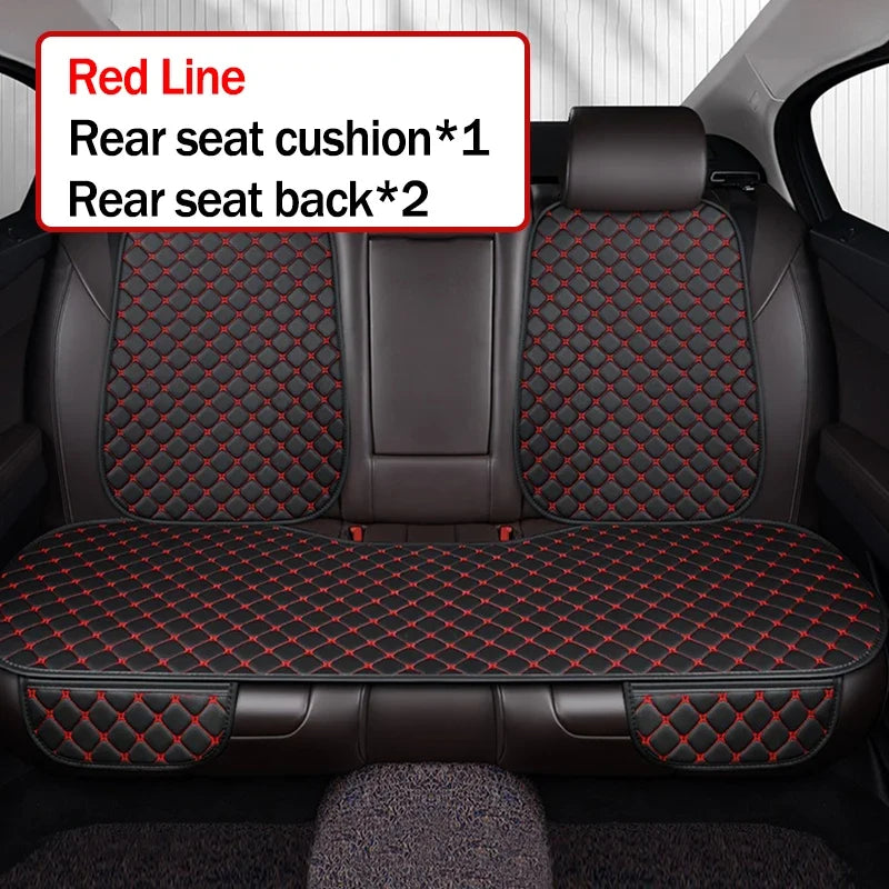 Kcimo Pu Leather Car Seat Cover Seat Back Soft Cushion Universal Front and Rear Car Seat Cushion Chair Carpet Pad Four Seasons