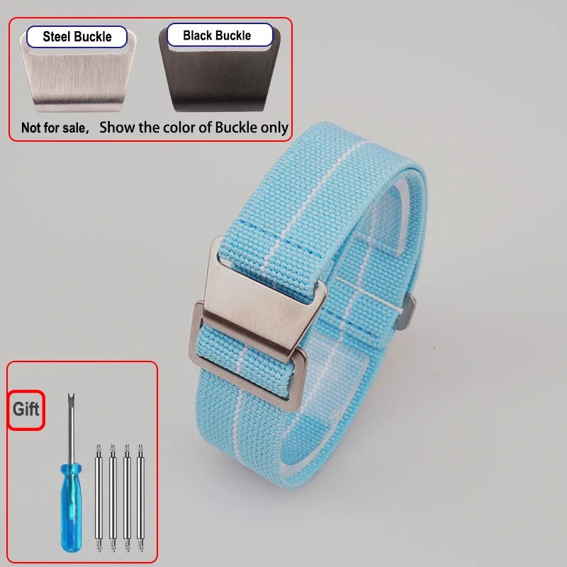 OnePlus Watch Elastic Nylon Band with Metal Hook Clasp
