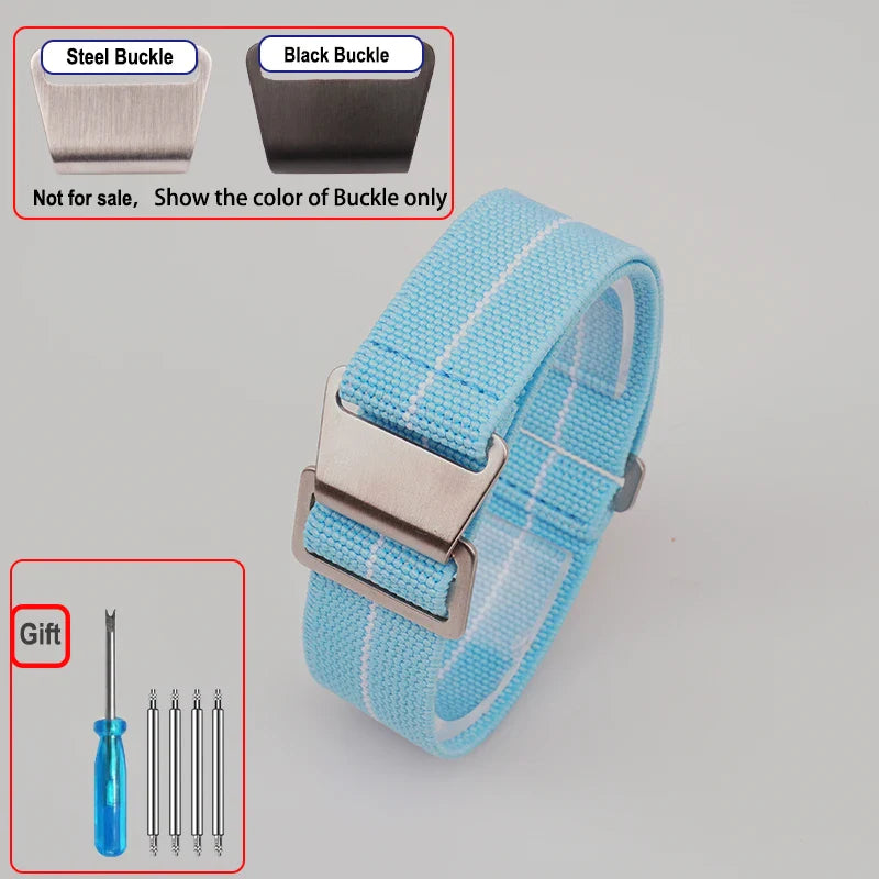 OnePlus Smartwatch Bands Nylon Elastic Parachute Fabric Watch Strap