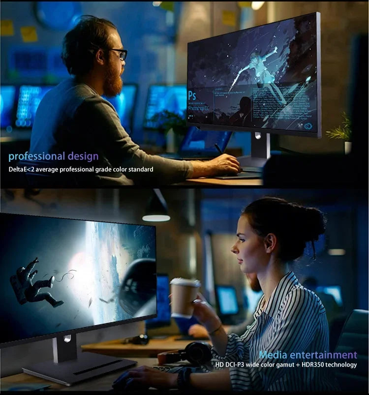 Computer Monitor, HD Curved Screen, High Quality And Convenient, 144hz Gaming Game Special, 27 inch Computer Gamer