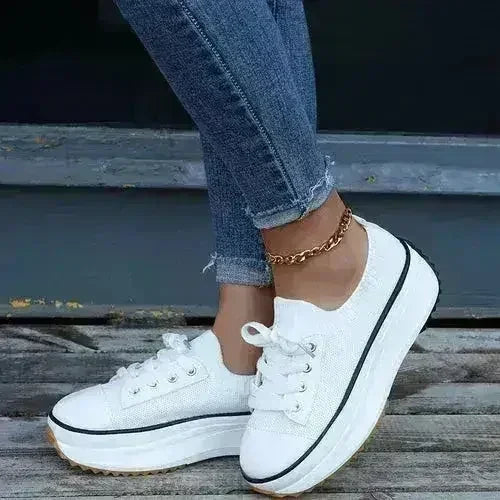 Summer Woman Vulcanize Shoes Knitted Breathable Sneakers