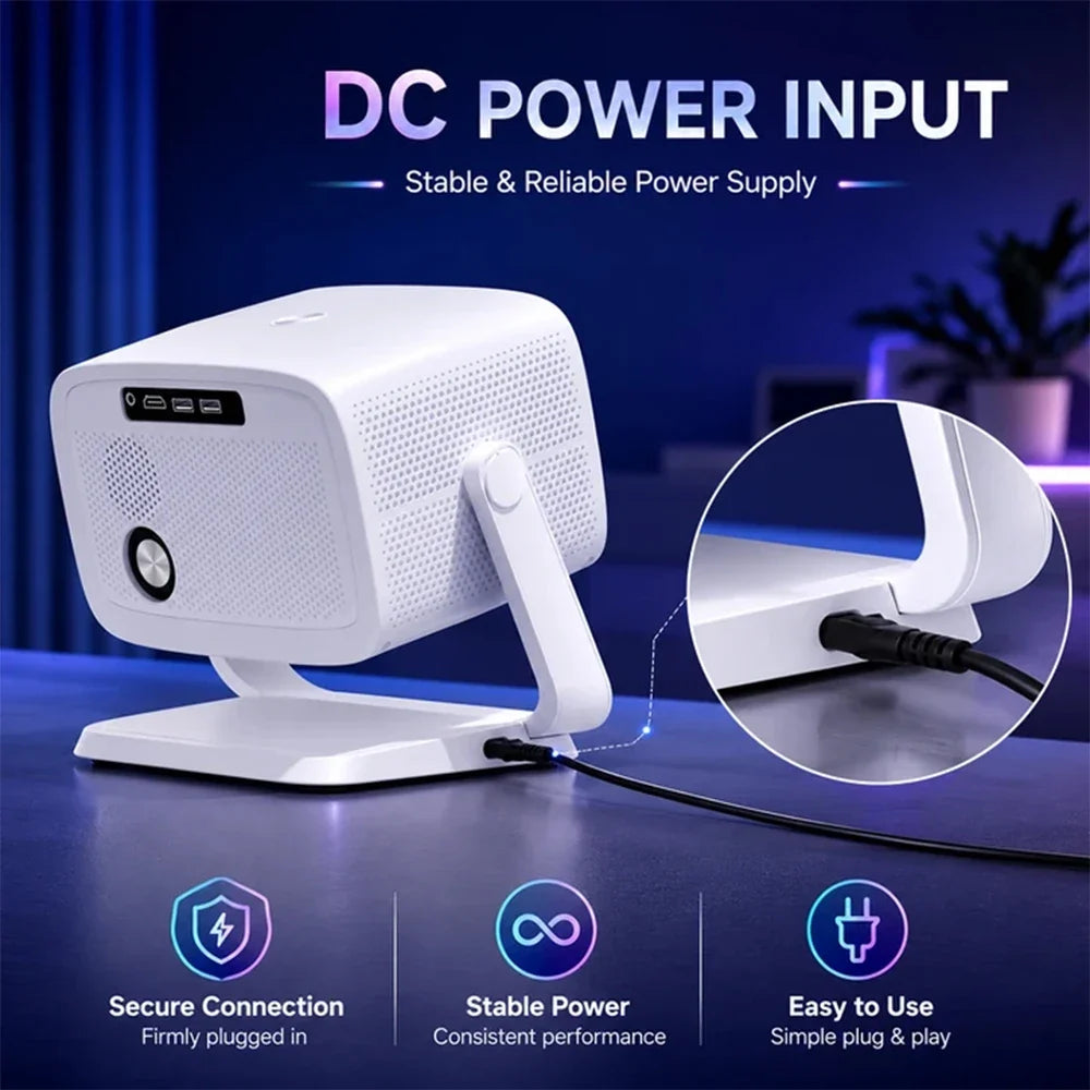 4K Full HD Home Theater Projector Native 1080P Auto Focus Keystone Correction Android Portable Outdoor Cinema Smart Projector