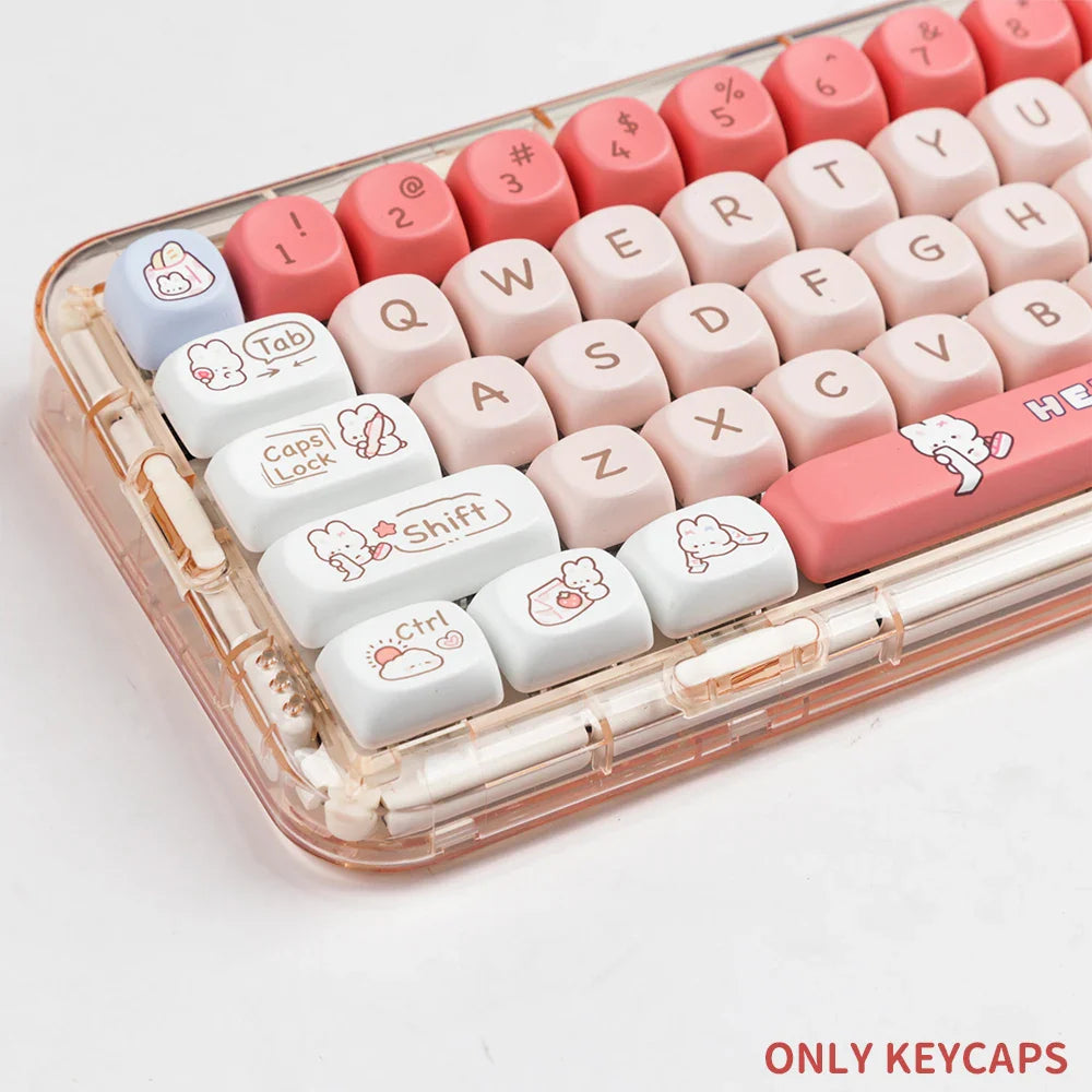 Juego de teclas kawaii Conejitos Snack