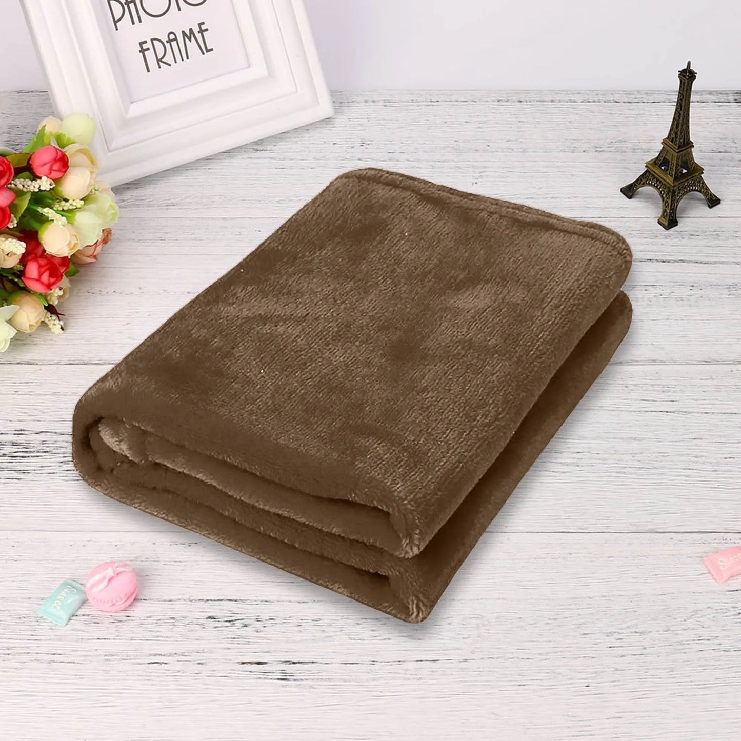 Plain Flannel Coral Blanket Small Fleece Sheet Super Warm Solid Micro Plush Fleece Blanket Throw Rug Sofa Bedding Supplies