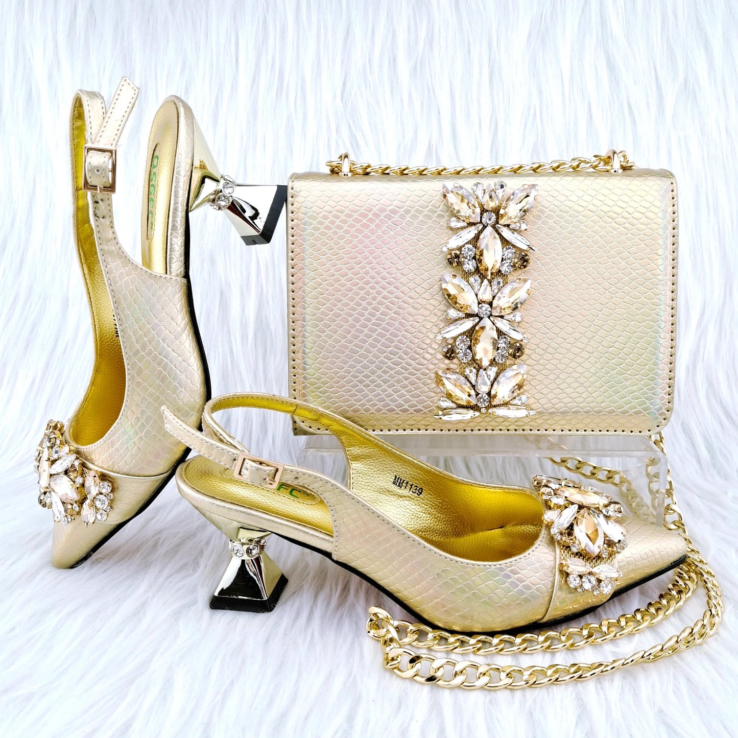 Último Conjunto de Zapatos y Bolso a Juego HGY1-1