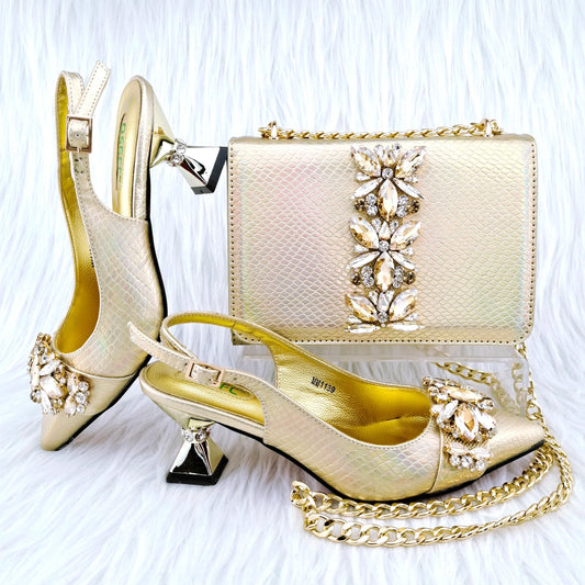 Último Conjunto de Zapatos y Bolso a Juego HGY1-1