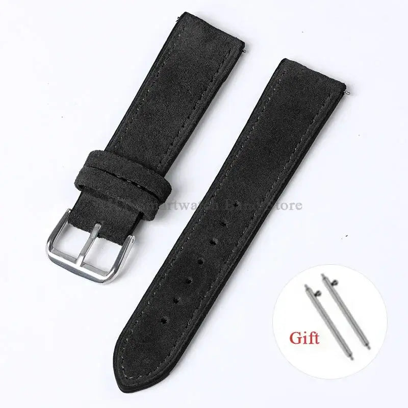 Amazfit Balance, GTR, GTS & Bip Vintage Suede Leather Band