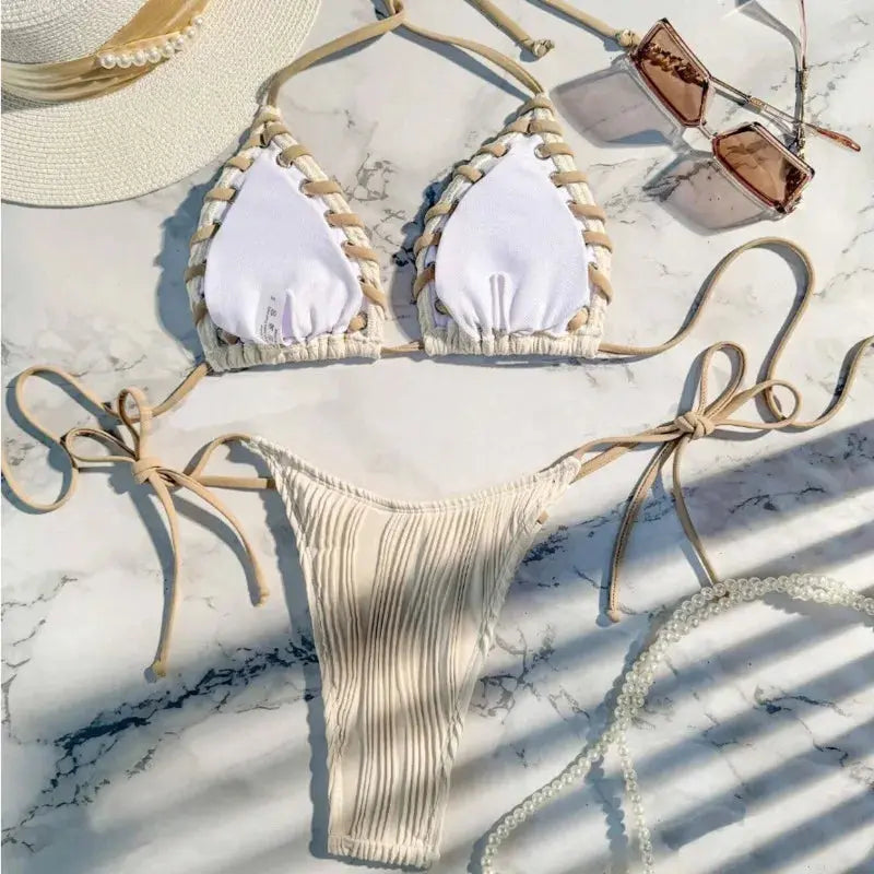 Accessories Sexikinis Swim Two-Piece Swimsuit Women's Beachwear Set + Stylish & Premium
